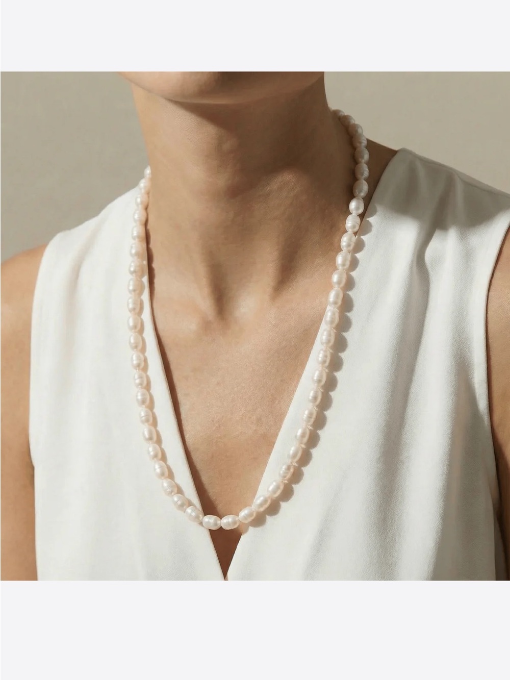 Kalifano Classic White Pearl Necklace - Women Jewelry